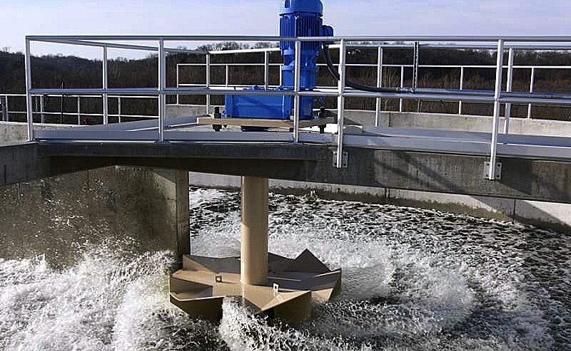 Commissioned industrial effluent treatment plant